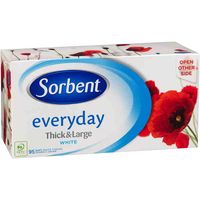Sorbent Facial Tissue Thick and Large 16 Count