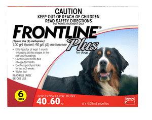Frontline Plus for Extra Large Dogs Red 3 Pack