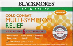 Blackmores Cold Combat Multi-Symptom Relief 24
