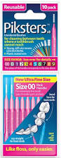 Piksters Interdental Brush 00 Pink 10 Pack