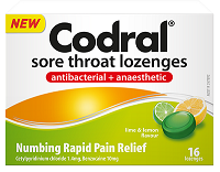 Codral Lime & Lemon 16 Lozenges