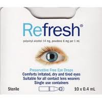 Refresh Eye Drop Vial 0.4ml x 10