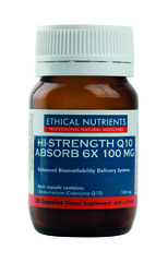 Ethical Nutrients Hi-Strength Q10 Absorb 100mg 30 Capsules
