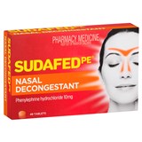 Sudafed PE Nasal Decongestant 48 Tablets