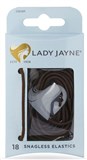 Lady Jane Brown Snagless Elastics 18 Pack 2280BR
