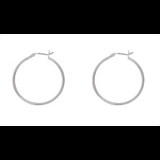 Rossan 30mm Plain Hoop Silver FE4307