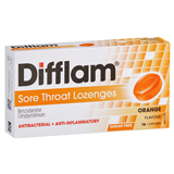 Difflam Orange Sugar Free 16 Lozenges