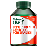 Natures Way 1677 Triple Strength Garlic C Horseradish 150 Tablets
