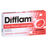 Difflam Lozenges Sugarfree Raspberry 16