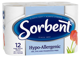 Sorbent Hypo  Allergenic Toilet Tissue 12 Rolls