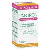 Fab Iron  Vit B Complex  Zinc 60 Capsules