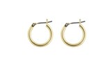 Rossan Plain Hoop 15mm Gold FE4300