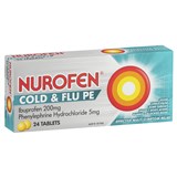 Nurofen Cold  Flu PE Tablets 24 Pack
