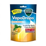 Vicks VapoDrops Butter Menthol 24 Lozenges