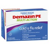 Demazin PE Multi Action Cold  Flu Relief 48 Tablets