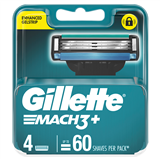 Gillette Mach3 Replacement Cartridges 4 Count