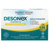 Desonex 24 Hour Non Drowsy Hayfever  Allergy Relief Antihistamine Tablets 10 pack