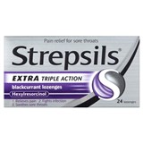 Strepsils Extra Blackcurrant 24 Lozenges