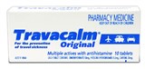 Travacalm Original 10 Tablets