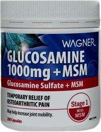 Wagner Glucosamine 1000Mg + MSM 200 Capsules