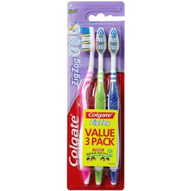Colgate Zigzag Adult Medium 3 Pack
