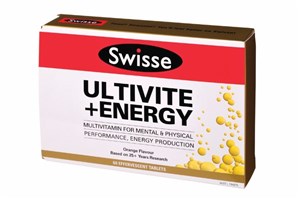 Swisse Ultivite + Energy 60 Effervescent Tablets