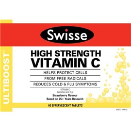 Swisse Ultiboost High Strength Vitamin C 60 Effervescent Tablets