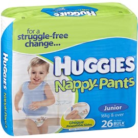 Huggies Nappy - Pants Junior Boy 26 Pack