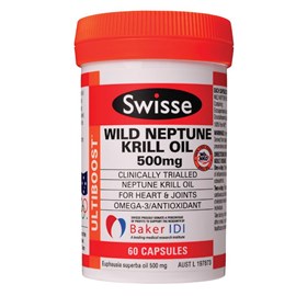 Swisse Ultiboost Wild Krill Oil 500mg 60 Capsules