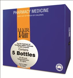 Hair A-Gain For Men & Women 5 x 60ml