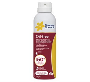 Cancer Council Aerosol Oil-free SPF 50+ 175g