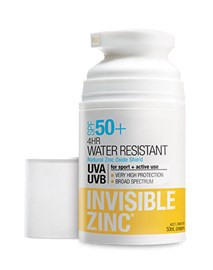 Invisible Zinc 4hr Water Resistant SPF50+ UVA – UVB 50ml