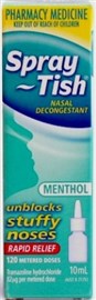 Spray-Tish Nasal Decongestant Methol 10mL