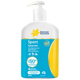 Cancer Council Sport SPF50+ Sunscreen Pump 500ml