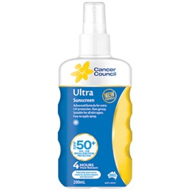 Cancer Council Ultra SPF50+ Sunscreen Finger Spray 200ml
