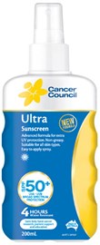 Cancer Council Sport SPF50+ Sunscreen Finger Spray 200ml