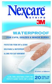 Nexcare Waterproof Medium 31x63mm 20 Strips