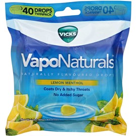 Vicks VapoNaturals Lemon Menthol 40 Drops