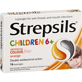 Strepsils Children 6+ Orange 16 Lozenges