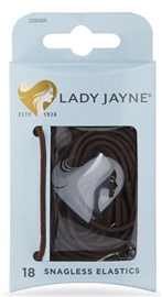 Lady Jane Brown Snagless Elastics 18 Pack 2280BR