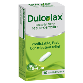 Dulcolax Suppository for Adults 10mg 10 Pack