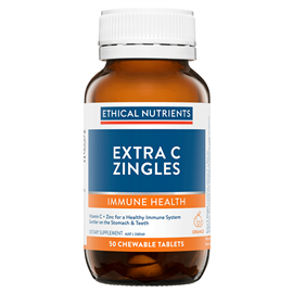 Ethical Nutrients  Extra C Zingles 50 Tablets