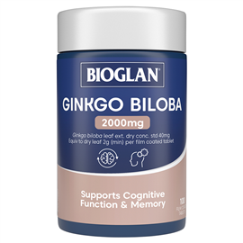 Bioglan Ginkgo 2000mg 100 Tablets