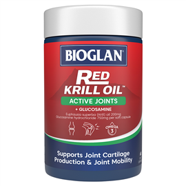 Bioglan Red Krill Oil Active Joints with Glucosamine 60 Capsules