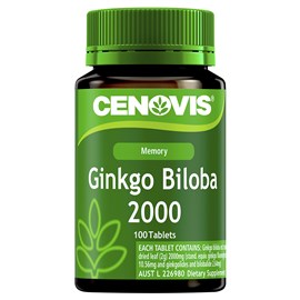 Cenovis Ginkgo Biloba 2000 100 Tablets