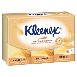 Kleenex Pocket Pack Aloe Vera 9 Pck