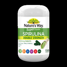 Nature's Way SuperFoods Spirulina 1000mg 150 Tablets