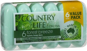 Country Life Forest Breeze Soap 6 Pack