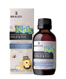 Brauer Kids Manuka Honey Cold & Flu 100ml