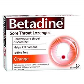 Betadine Lozenges Orange 16